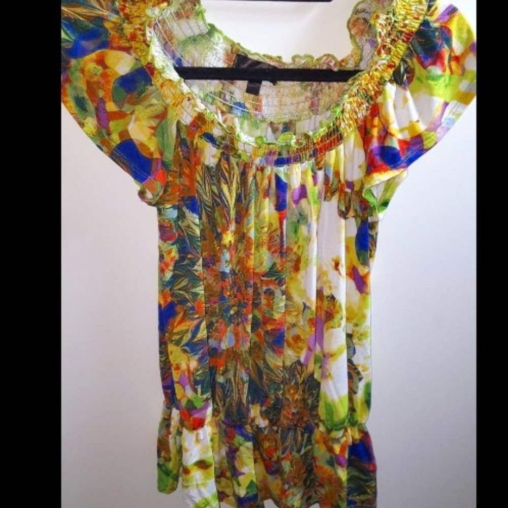 Peacock Tie Dye Top